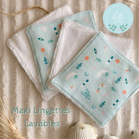 Lingettes lavables ultra douces