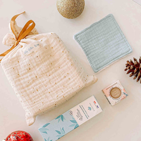 coffret cadeau emballage cadeau tissu gaze de coton alternative responsable