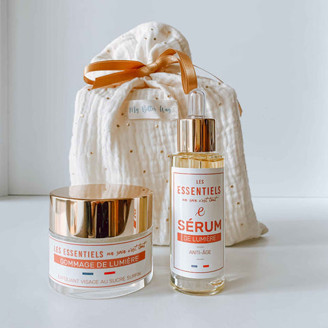 Coffret Gommage et Sérum de lumière