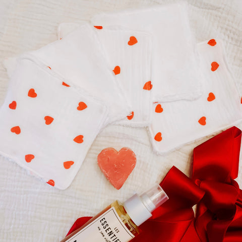 Pads démaquillants cadeau saint valentin