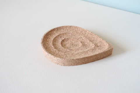 Cork soap dish
