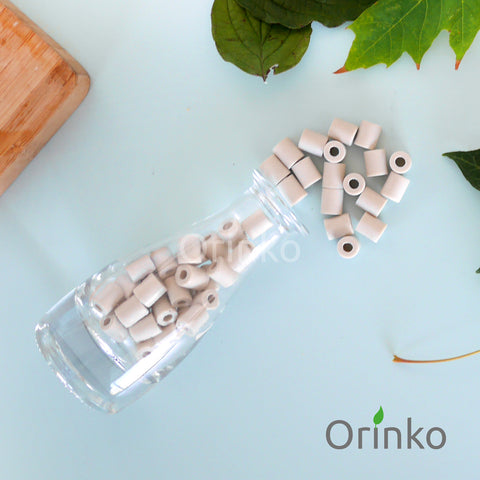 Ceramic beads for tap water