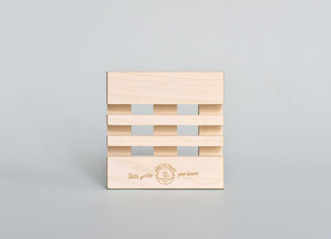 Wooden soap dish