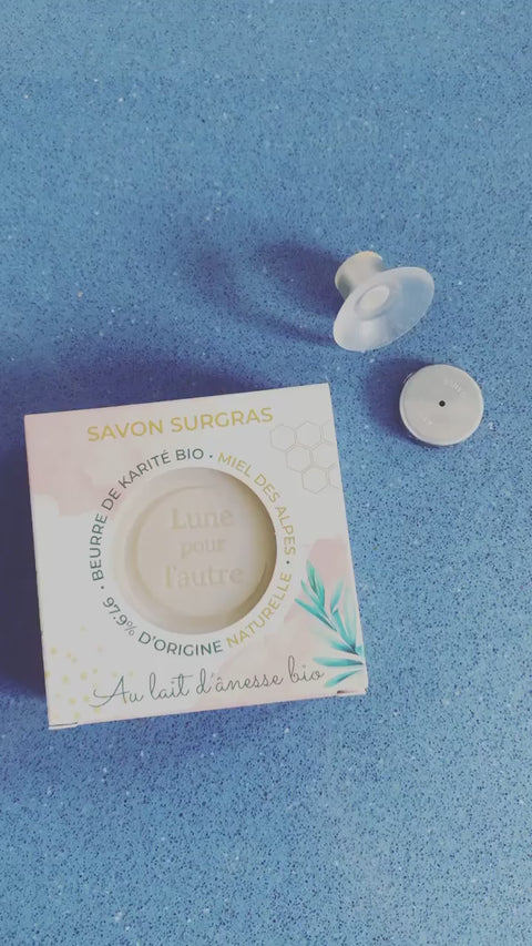 porte savon ventouse pour stocker facilement son savon sur la paroi de la douche