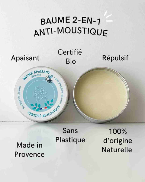 Repoussez les moustiques avec un Baume Apaisant Répulsif Naturel