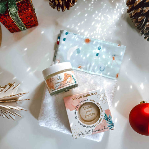 Coffret soin visage peau sensible lait d'anesse