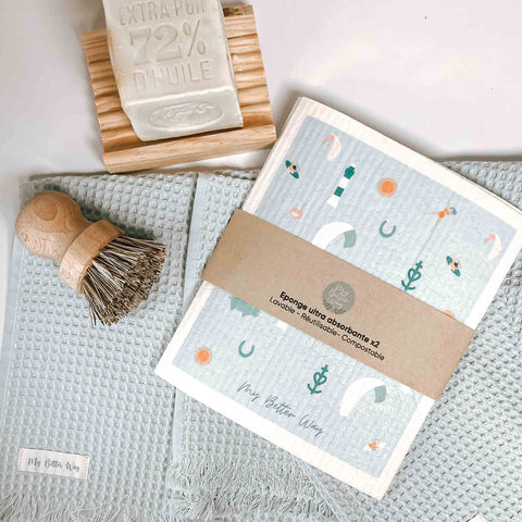 Eponge ultra absorbante motif Camargue