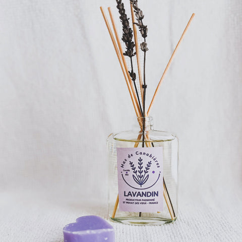 Diffuseur Lavandin Maison Batonnet roseaux Mas de canabieres