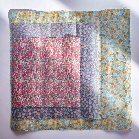 Emballages Écologiques Alimentaires Beewrap - lot de 3 fleurs