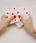 Pads démaquillants  lavable- motif coeur