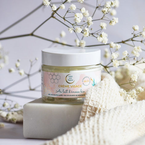 Crème visage naturelle peau sensible douceur, glow et apaisement