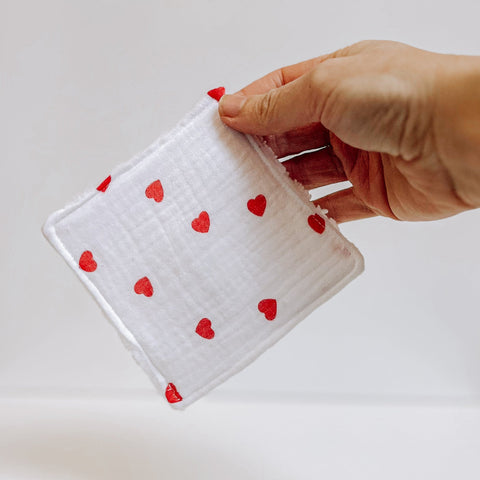 coton démaquillant lavable bambou coeur