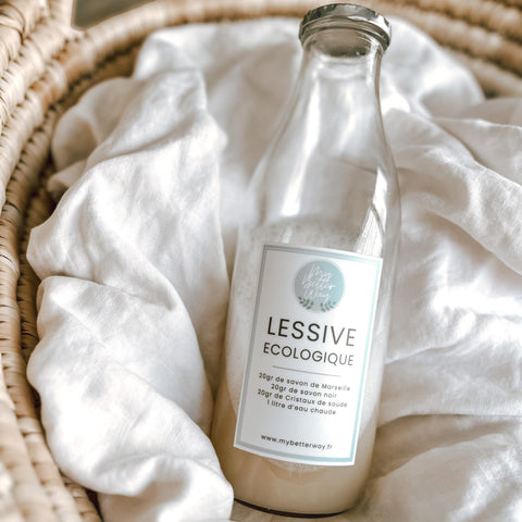 Étiquette produit ménager naturel à faire soi-même
