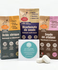 kit poudre lave-vaisselle acide citrique bicarbonate cristaux de soude