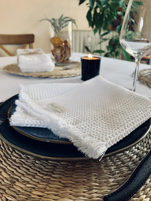 4 ou 6 Serviettes de table - Coton Oeko-Tex