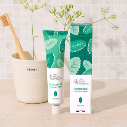 dentifrice naturel en tube alu recyclable